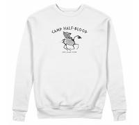 GREATFITS Camp Half-blood Long Island Sound - Suéter unisex, blanco, L