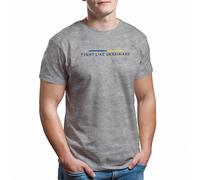 Greatfits Fight Like Ukrainians Zelensky - Camiseta para hombre, gris, S