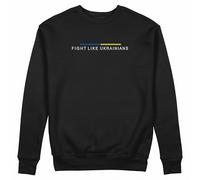 GREATFITS Fight Like Ukrainians Zelensky Negro Sudadera Unisex