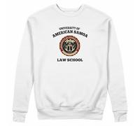 GREATFITS University Of American Samoa Law Student - Suéter unisex, blanco, L