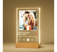 Greatminer Placa Spotify Personalizada con código QR - Regalo San Valentín para él y para Ella, Regalos Personalizados para Familiares, Amigos, Novios, Novias, Parejas, Amantes