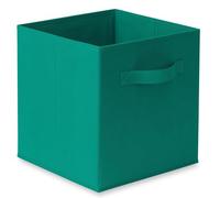GREATOOL Caja de Almacenaje Plegable , Cajas organizadoras en Tela, Caja para organizar Ropa, Juguetes y Sábanas en Armarios (Azul Pavo, 8 Unidades)