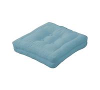 GREATOYAR Cojin para Silla, Cojín Decorativo con Correas de Sujeción, Cojin Cuadrado de Imitación de Lino, Decoración de Jardín Casa Terraza, Fabricado en España, 45x45x8cm, 1 Unidad, Turquesa