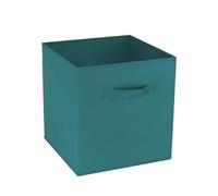 GREATOYAR Juego de Almacenamiento Plegable, Caja de Juguetes y Organización, Tela Azul Pavo Real, 31x31x31cm, 1 Unidad