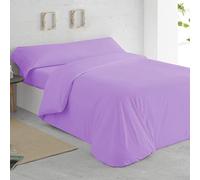 GREATOYAR Juego de Nórdica,Juego de Funda de Edredón, Set de 4 Piezas, 1 Funda Nórdica, 1 Sábana Bajera Ajustable, 2 Fundas de Almohadas, 100% Poliéster, Transpirable, para Cama 180cm, Morado