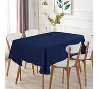 GREATOYAR Mantel Antimanchas Rectangular, Mantel Impermeable, Hule Mesa, Resistente, Lavable, Impermeable, Ideal para Interiores y Exteriores, para Decoración de Mesa, Azul, Medida 180x220cm