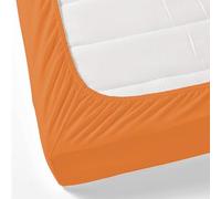 GREATOYAR Sábana Bajera Ajustables, Sábana Bajera Cama, Ropa de Cama, Sábana Cómoda, Protector de Colchón, Ropa de Cama, 100% Polyester, Cama 105x190cm, Cama 105x200cm, Naranja