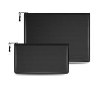 GREATRICH 2 Piezas Bolsa Ignifuga Dinero, 34x24 cm e 28x17 cm y Porta Documentos y Faraday Bag, Resistente al Fuego y al Agua, Protección Superior para Efectivo, Pasaportes, Llaves y Objetos de Valor