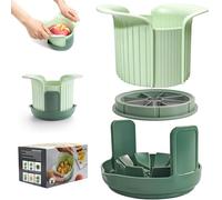 GREATRICH Cortador Manzana Profesional, Descorazonador de Manzanas con Base Antideslizante, Hoja de Acero Inoxidable Corta Manzanas Completamente, Cortador de Manzana en 8 Trozos con Mango Cómodo