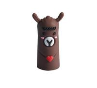 GreatRise 12 tapas de silicona para lápices, dibujos animados, lama, protector de puntas de lápiz, funda protectora para niños, profesores, hogar, suministros escolares y aulas, color marrón