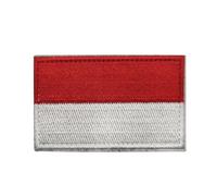 GreatRise 2 parches de bandera de Polonia, insignia militar, 8 × 5 cm, gancho y bucle, banderas de Europa, insignia bordada, multicolor, parche autoadhesivo para ropa, mochila, uniformes, chaleco,