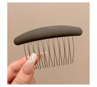 GreatRise 3 peines para el pelo, peine de pelo francés, delicado peine, elegante, con dientes para mujer, flequillo, color marrón café - 8,5 cm