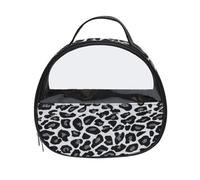 GreatRise Blanco y Negro Bolsa de Cosméticos Mujer Impermeable Bolsa de Maquillaje Bolsa de Viaje Leopardo Maletín de Cosméticos Bolsa de Lavado Bolsas Organizador a Cuadros Portátil Neceser con