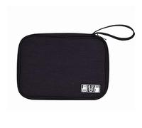 GreatRise Bolsa electrónica universal de viaje organizador de cables de disco duro bolsa de cable portátil bolsa de viaje electrónica accesorios bolsa para disco duro cargador cargador USB negro