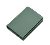 GreatRise Cartera pequeña para mujer, de piel auténtica, mini tarjetero, cartera corta con broches, 6 compartimentos para tarjetas, bolsillo para monedas con cremallera, muchos compartimentos, para