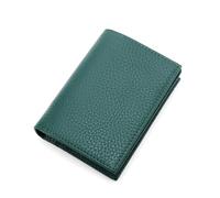 GreatRise Cartera pequeña para mujer, de piel auténtica, mini tarjetero, cartera corta con broches, 6 compartimentos para tarjetas, bolsillo para monedas con cremallera, muchos compartimentos, para