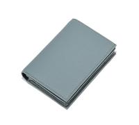 GreatRise Cartera pequeña para mujer, de piel auténtica, mini tarjetero, cartera corta con broches, 6 compartimentos para tarjetas, bolsillo para monedas con cremallera, muchos compartimentos, para