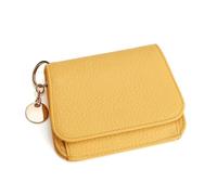 GreatRise - Cartera plegable para mujer, de piel, de gran capacidad, protección RFID, 6 ranuras para tarjetas, 1 ventana para tarjeta de identidad, 1 compartimento para dinero en efectivo, 1, amarillo