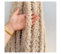 GreatRise Cinta de piel sintética de 3 cm, rizada de piel sintética, cinta decorativa de piel de oveja artificial, borde de felpa para coser, banda de piel sintética para disfraces, manualidades, té