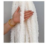 GreatRise Cinta de piel sintética de 3 cm, rizada de piel sintética, cinta decorativa de piel de oveja artificial, borde de felpa para coser, estrecho de piel sintética, para disfraces, manualidades