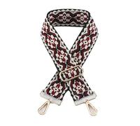 GreatRise Correa de bolsillo de repuesto universal de 5 cm de ancho, correa de hombro ajustable con patrón de punto, correa de hombro desmontable para hombro, bolsos, 75-135 cm, #A25, oro claro