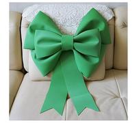 GreatRise Lazos grandes, lazo gigante, lazo navideño, lazo decorativo, lazo colgante, lazo para regalo, lazo para coche, decoración para árbol de Navidad, chimenea, puerta de casa, boda, fiesta, verde