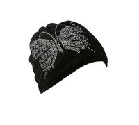 GreatRise Pañuelo multifunción de invierno, bufanda sin costuras, forro polar, bufanda con cordón, gorro de punto, diseño de mariposa, resistente al viento, gorro cálido para ciclismo al aire libre