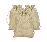 GreatRise Saquitos de yute con cordón, 10 unidades, 15 x 20 cm, bolsas de regalo grandes, bolsas de yute, bolsas de regalo para calendario de Adviento, joyas, manualidades, regalos de boda, Navidad