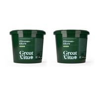 GreatVita Ácido cítrico monohidrato gránulos 10 kg | grado alimenticio, ácido cítrico puro E330 | Sin OGM, acidulante, ideal para descalcificar, limpiar, limpiar, hornear, cocinar