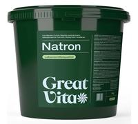 GreatVita Natron Pulver Lebensmittelqualität E500ii - Backpulver Großpackung Natriumhydrogencarbonat - Baking Soda Haushaltsreiniger zum Putzen Backen Umweltfreundlich