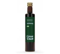 GreatVita - Vinagre de sidra de manzana ecológico (4 x 500 ml, sin filtrar, con tuerca de vinagre, impresión puede variar)