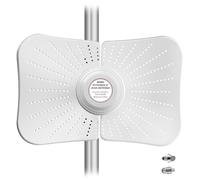 Greatzer Antena 4G LTE 5G para exteriores de doble banda, 600-6000 MHz hasta 22 DBI de ganancia compatible con enrutador MIMO direccional, antena externa SMA / TS9, 2 cables de 10 m