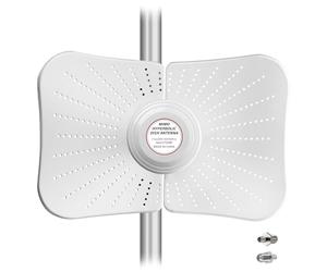 Greatzer Antena 4G LTE 5G para exteriores de doble banda, 600-6000 MHz hasta 22 DBI de ganancia compatible con enrutador MIMO direccional, antena externa SMA / TS9, 2 cables de 10 m