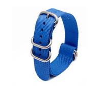 GREB Accesorios de correa de reloj de nailon elástico transpirable premium para hombre de 18-24 mm,Cielo azul,20mm