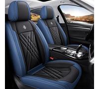 GREB Fundas Asientos Coche para Dodge Magnum 2000 2001 2002 2003 2004 2005-2023 2024 2025, Cuero Impermeable Antideslizante Full Set Asiento Protección Fundas Auto,F Black-Blue