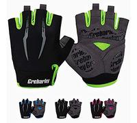 Grebarley Guantes de Ciclismo,Guantes MTB,Adecuado para Ciclismo de Montaña,Todo el Vehículo de Terreno,Bicicleta de Montaña,Guantes de Verano para Hombre/Mujer (Verde, XL)