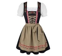 Grebrafan Disfraz Oktoberfest Mujer Tirolesa Costume Halloween Adulto Braun X-Small
