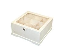 GRECA Caja expositora colecciones. Para corbatas, cinturones, minerales, etc.. En madera de chopo natural. Se puede pintar. Medidas: 34 * 34 * 16 cms.