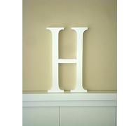 GRECA Letras Blancas Grandes. Altura 22.5 cms. para Decorar Paredes. Lacado Color Blanco. (H)