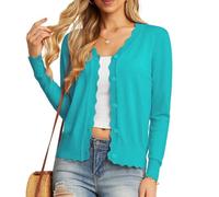 GRECERELLE Jersey de punto fino atemporal, cian, M
