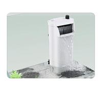 Grech - Filtro interno de cascada de 3 W, 300 l/h, para acuario y tortuga, máximo 25 L, bajo nivel de agua