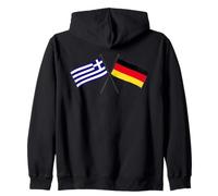 Grecia Alemania Banderas Cruzadas Grecia Alemana Amistad Sudadera con Capucha