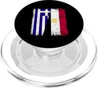 Grecia Egipto Media Bandera Herencia Griega Egipcia PopSockets PopGrip para MagSafe