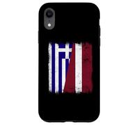 Grecia Letonia Media Bandera Herencia Griega Letona Carcasa para iPhone XR