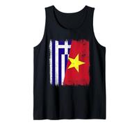 Grecia Vietnam Media Bandera Grecia Vietnamita Historia Camiseta sin Mangas