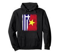 Grecia Vietnam Media Bandera Grecia Vietnamita Historia Sudadera con Capucha
