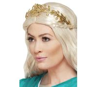 Grecian Leaf Diadema Dorada Smiffys Dama Diosa Griega Toga Romana