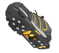 Grectek GT10 Crampones de Acero Inoxidable para Excursiones Pesca Escalada Trotar Montañismo Caminata sobre Nieve y Hielo (L)