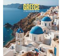 Greece 2026 Calendar: Scenic Monthly Views of Island Shores, White Villages, Sunny Horizons & Blue Seascapes • U.S. Holidays with Notes | 8.5 × 8.5 in