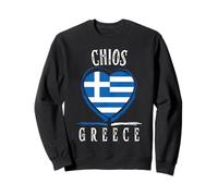Greece Flag Heart Chios City Sudadera